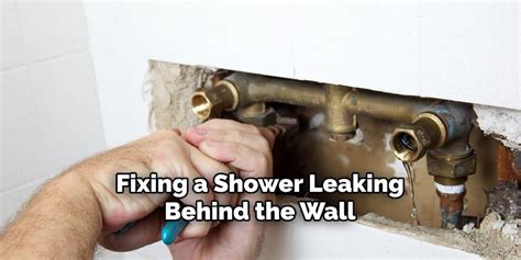 shower cartridge leak behind wall|How to Fix a Shower Leaking Behind the Wall (Step